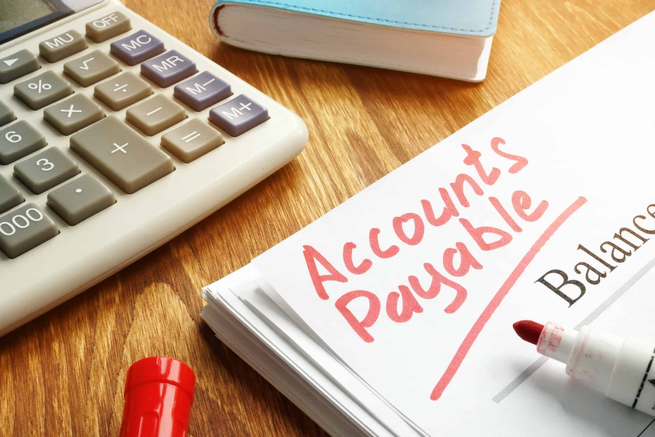 accounts payable written on paper for this AP automation benefits blog post
